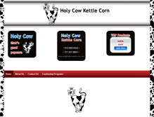 Tablet Screenshot of holycowkettlecorn.com